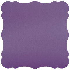 Metallic Violet  - Victorian Card -  7 1/4 x 7 1/4 - 25/pk