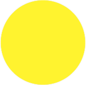 Bright Yellow - Circle Card 4 1/4 inch  - 25/pk