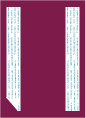 Linen Burgundy  Backing Card with Liner -  5 1/4 x 7 1/4  - 25/pk
