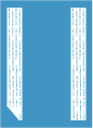 Linen Cyan   Backing Card with Liner -  5 1/4 x 7 1/4  - 25/pk