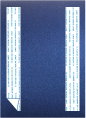 Stardream Iris Blue  Backing Card with Liner -  5 1/4 x 7 1/4  - 25/pk