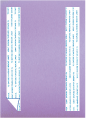 Stardream Lilac  Backing Card with Liner -  5 1/4 x 7 1/4  - 25/pk