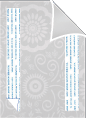 Petula Silver/Silver Backing Card with Liner - 5 1/4 x 7 1/4 - 25/pk