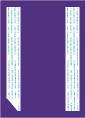 Purple  Backing Card with Liner -  5 1/4 x 7 1/4  - 100lb. - 25/pk