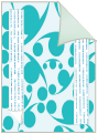 Swirling Dot Turquoise/Aquamarine Backing Card with Liner - 5 1/4 x 7 1/4 - 25/pk