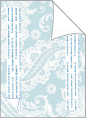 Venezia Ice Blue/Quartz Backing Card with Liner - 5 1/4 x 7 1/4 - 25/pk