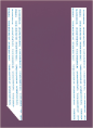 Metallic Violet  Backing Card with Liner -  5 1/4 x 7 1/4  - 25/pk