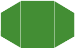 Linen Leaf Green Gatefold Invitation-  5 1/4 x 7 1/4  - 10/pk