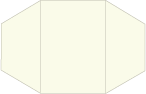 Natural White Linen Gatefold Invitation-  5 1/4 x 7 1/4  - 10/pk