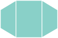 Turquoise Gatefold Invitation - 5 1/4 x 7 1/4  - 100lb. - 10/p