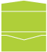 Apple Green Pocket Invitation Style A -  4 x 9  - 10/pk
