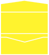 Bright Yellow Pocket Invitation Style A -  4 x 9  - 100lb. - 10/pk