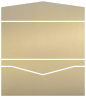 Stardream Gold Leaf Pocket Invitation Style A -  4 x 9  - 10/pk