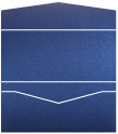 Stardream Iris Blue Pocket Invitation Style A -  4 x 9  - 10/pk