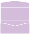 Lavender Pocket Invitation Style A -  4 x 9  - 10/pk