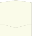 Natural White Linen Pocket Invitation Style A -  4 x 9  - 10/pk
