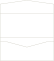 Solar White Linen Pocket Invitation Style A -  4 x 9  - 10/pk