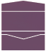 Metallic Violet Pocket Invitation Style A -  4 x 9  - 10/pk