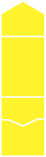 Bright Yellow Pocket Invitation Style A -  4 1/8 x 5 1/2  - 100lb. - 10/pk