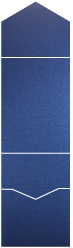 Stardream Iris Blue Pocket Invitation Style A -  4 1/8 x 5 1/2  - 10/pk