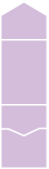 Lavender Pocket Invitation Style A -  4 1/8 x 5 1/2  - 10/pk