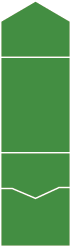Linen Leaf Green Pocket Invitation Style A -  4 1/8 x 5 1/2  - 10/pk