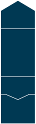 Midnight Blue Pocket Invitation Style A -  4 1/8 x 5 1/2  - 80lb. - 10/pk