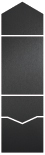 Stardream Onyx Pocket Invitation Style A -  4 1/8 x 5 1/2  - 10/pk