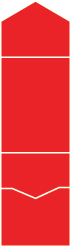 Linen Scarlet Pocket Invitation Style A -  4 1/8 x 5 1/2  - 10/pk