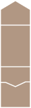 Taupe Brown Pocket Invitation Style A -  4 1/8 x 5 1/2  - 100lb. - 10/pk