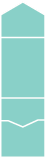 Turquoise Pocket Invitation Style A -  4 1/8 x 5 1/2  - 100lb. - 10/pk