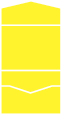 Bright Yellow Pocket Invitation Style A -  5 1/2 x 4 1/8  - 100lb. - 10/pk