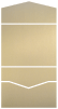 Stardream Gold Leaf Pocket Invitation Style A -  5 1/2 x 4 1/8  - 10/pk