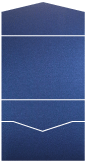 Stardream Iris Blue Pocket Invitation Style A -  5 1/2 x 4 1/8  - 10/pk