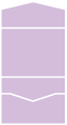 Lavender Pocket Invitation Style A -  5 1/2 x 4 1/8  - 10/pk