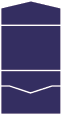 Marine Blue Pocket Invitation Style A -  5 1/2 x 4 1/8  - 80lb. - 10/pk