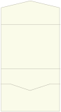 Natural White Linen Pocket Invitation Style A -  5 1/2 x 4 1/8  - 10/pk