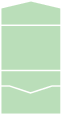 Pale Green Pocket Invitation Style A -  5 1/2 x 4 1/8  - 100lb. - 10/pk