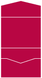 Linen Scarlet Pocket Invitation Style A -  5 1/2 x 4 1/8  - 10/pk