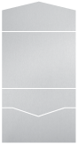 Stardream Silver Pocket Invitation Style A -  5 1/2 x 4 1/8  - 10/pk