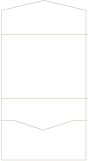 Solar White Linen Pocket Invitation Style A -  5 1/2 x 4 1/8  - 10/pk