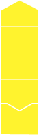 Bright Yellow Pocket Invitation Style A -  5 1/4 x 7 1/4  - 100lb. - 10/pk