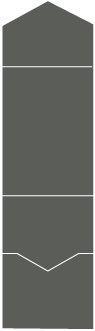 Linen Charcoal Pocket Invitation Style A -  5 1/4 x 7 1/4  - 10/pk