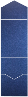 Stardream Iris Blue Pocket Invitation Style A -  5 1/4 x 7 1/4  - 10/pk