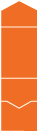Tangerine Pocket Invitation Style A -  5 1/4 x 7 1/4  - 10/pk