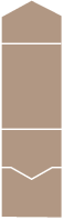 Taupe Brown Pocket Invitation Style A -  5 1/4 x 7 1/4  - 100lb. - 10/pk