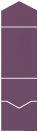 Metallic Violet Pocket Invitation Style A -  5 1/4 x 7 1/4  - 10/pk