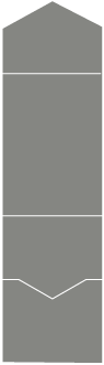 Dark Grey Pocket Invitation Style A -  5 1/4 x 7 1/4  - 80lb. - 10/pk