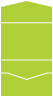 Apple Green Pocket Invitation Style A -  7 1/4 x 5 1/4  - 10/pk