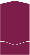 Linen Burgundy Pocket Invitation Style A -  7 1/4 x 5 1/4  - 10/pk